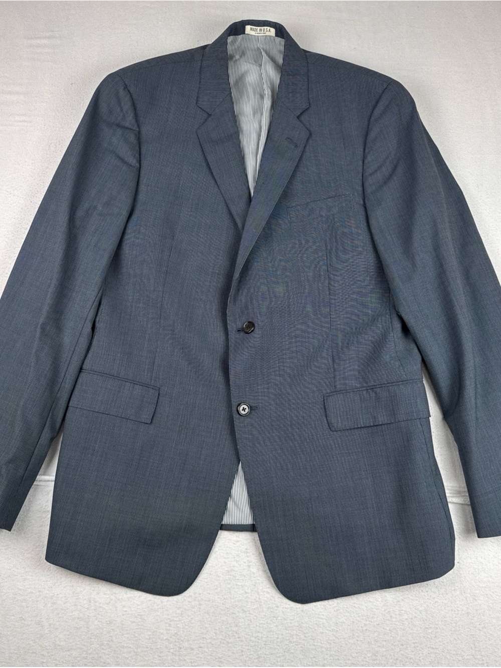 Todd Snyder MayFair Blazer Mens 44L Wool Bluish Gray Double Vented Business